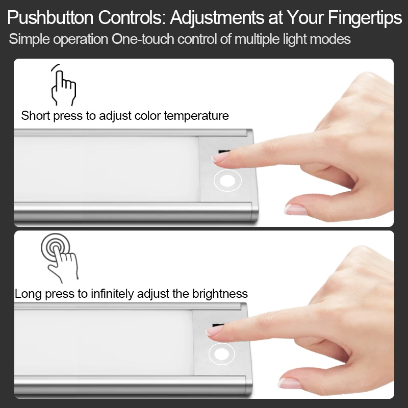 Rechargeable Motion Sensor cabinet lighting wireless undercounter led Night light for kitchen, Wardrobe, wine cabinet, closet