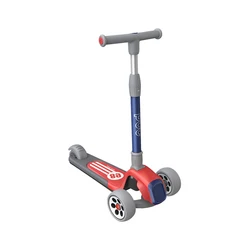 New Design Kids Folding 3 Wheeld Foot Kicking Scooter Pedal Skuter Flashing LED Wheels