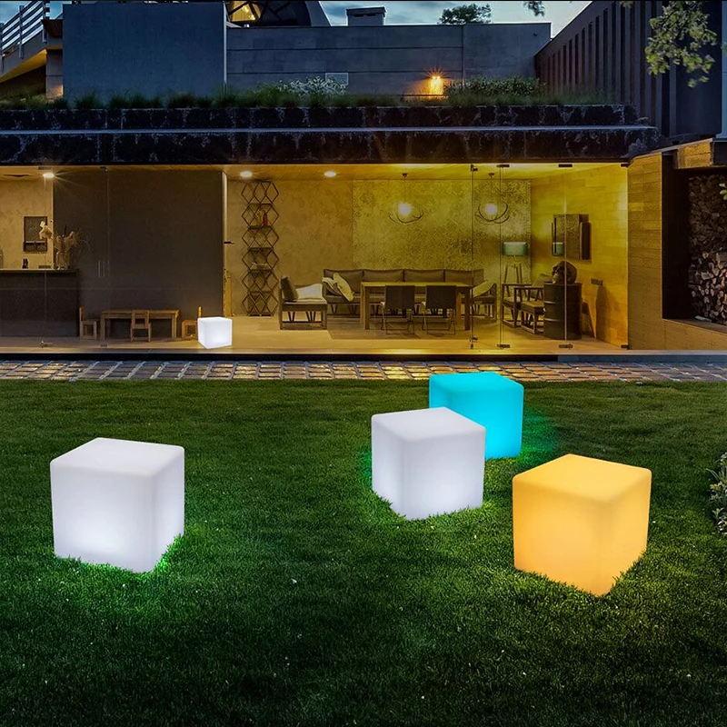 8x8x8 подсветка 16 цветов перезаряжаемая современная уличная светодиодная