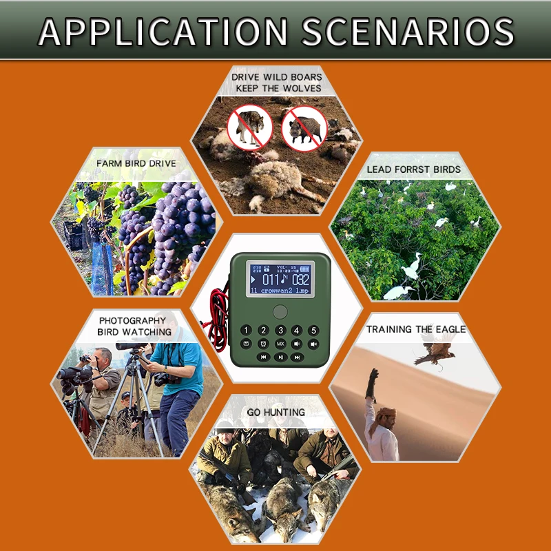 Cssiwe 2023 New Arrival Multisound Electronic Decoy bird Song Bird Caller with Remote Control for Hunting