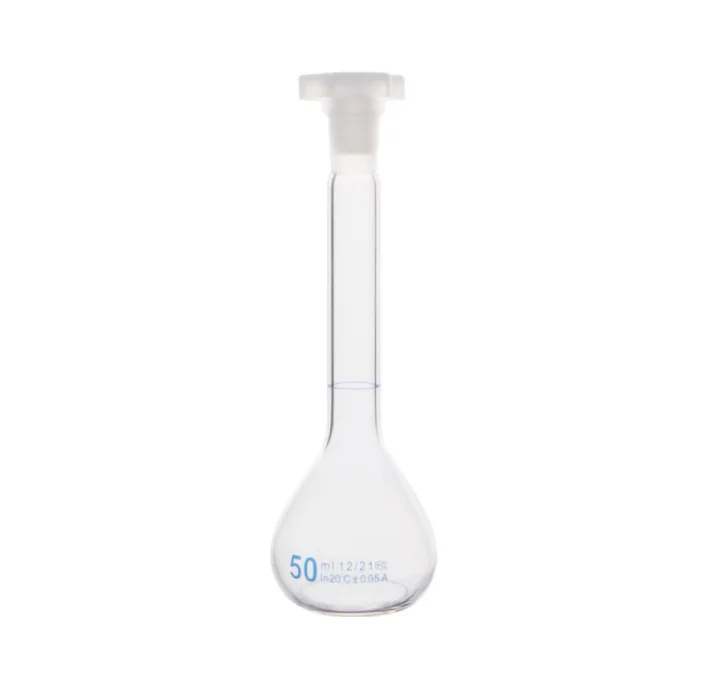 
Lab glassware Volumetric flask with PTFE stopper 