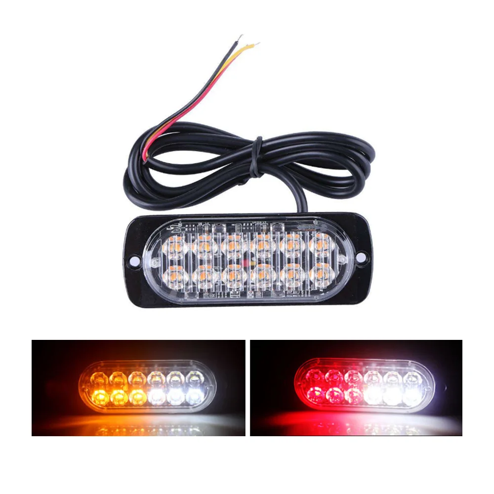 IP67 Blue Red Emergency Strobe Flashing Grille 24V Warning Led Light