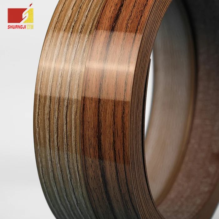 the 2021 High quality Solid/Wood/3D/high gloss PVC/ABS/Acrylic Furniture edge banding tape 2mm colors Kitchen Cabinet PVC EDGE