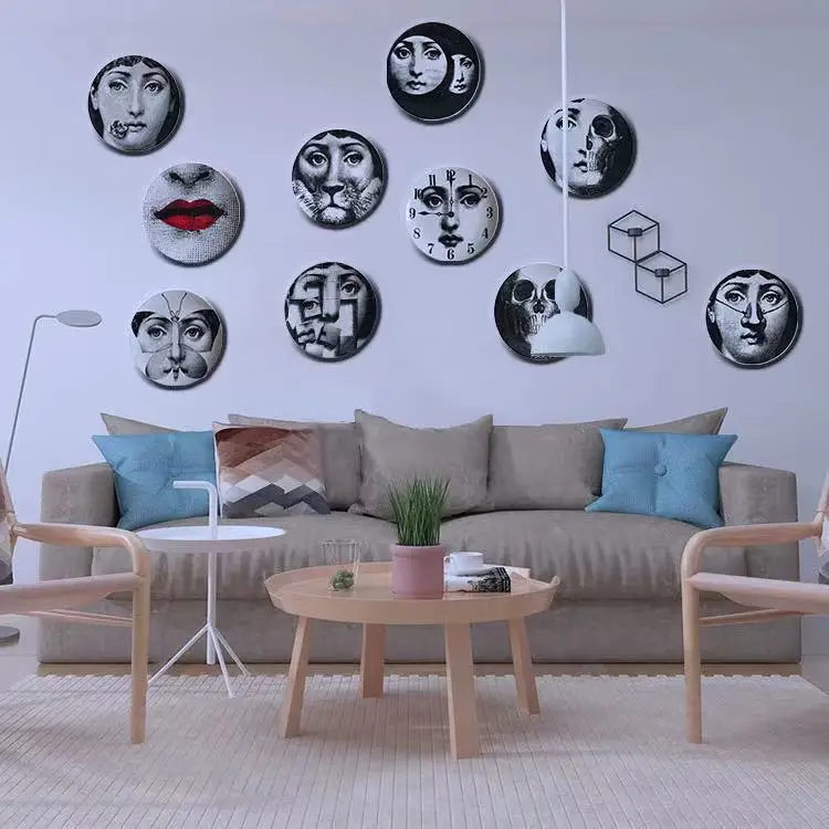 
8 Inch Plates Home Decoration Christmas Gift Decorative Wall Hanging Dishes Nordic Sitting Plate On Wall Picture 