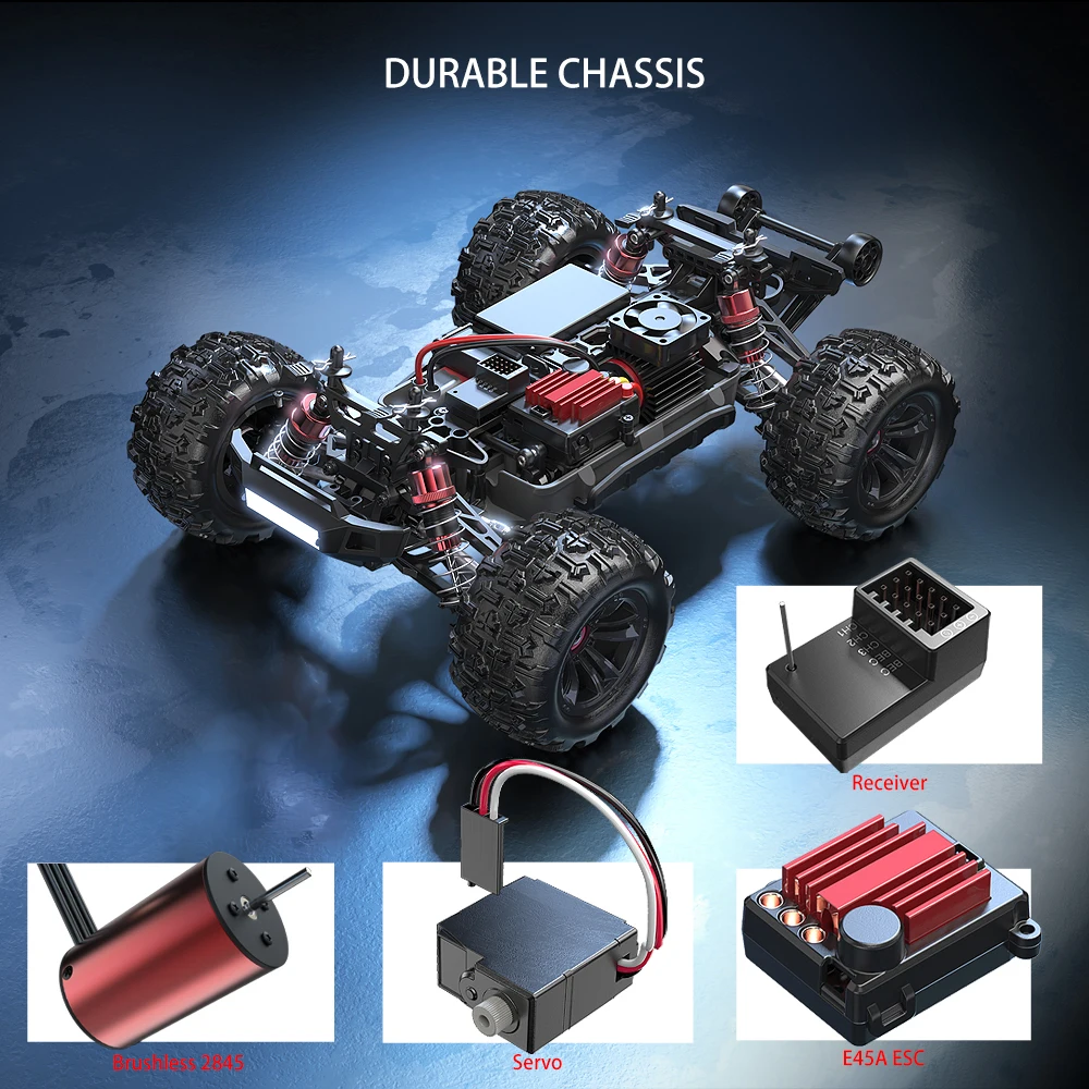 MJX 16207 Hyper Go 1/16 2 4 ГГц 4x4 62 км/ч бесщеточный Радиоуправляемый грузовик высокоскоростной гоночный внедорожный багги