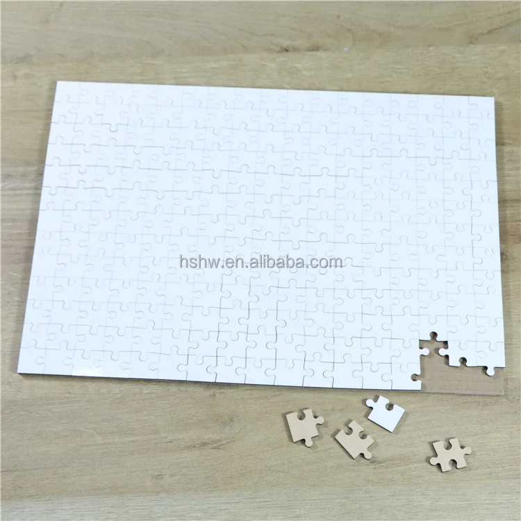 MDFSUB Wholesale High Quality 221pcs Sublimation Printable Jigsaw Puzzle Custom Sublimation MDF Wooden Jigsaw Puzzles for Adults