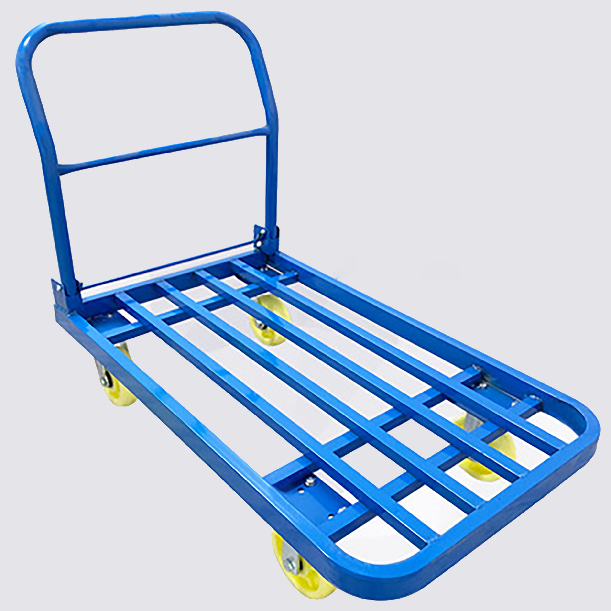 SATONG Sales 6-inch wear-resistant nylon wheel rigid flat folding trolley