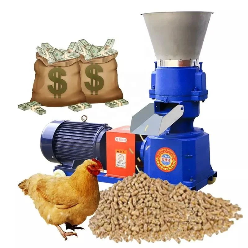 MACREAT small feed pellet machine animal small flat die poultry animal feed pelleting machine for poultry farm