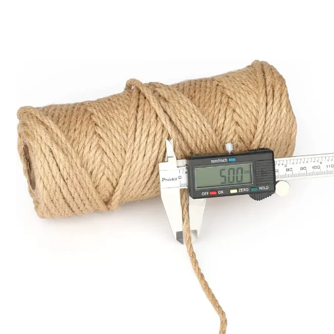 Natural Jute Rope Strong Jute Packaging Hemp Twine String For Gardening Bundling Decorating DIY Crafting
