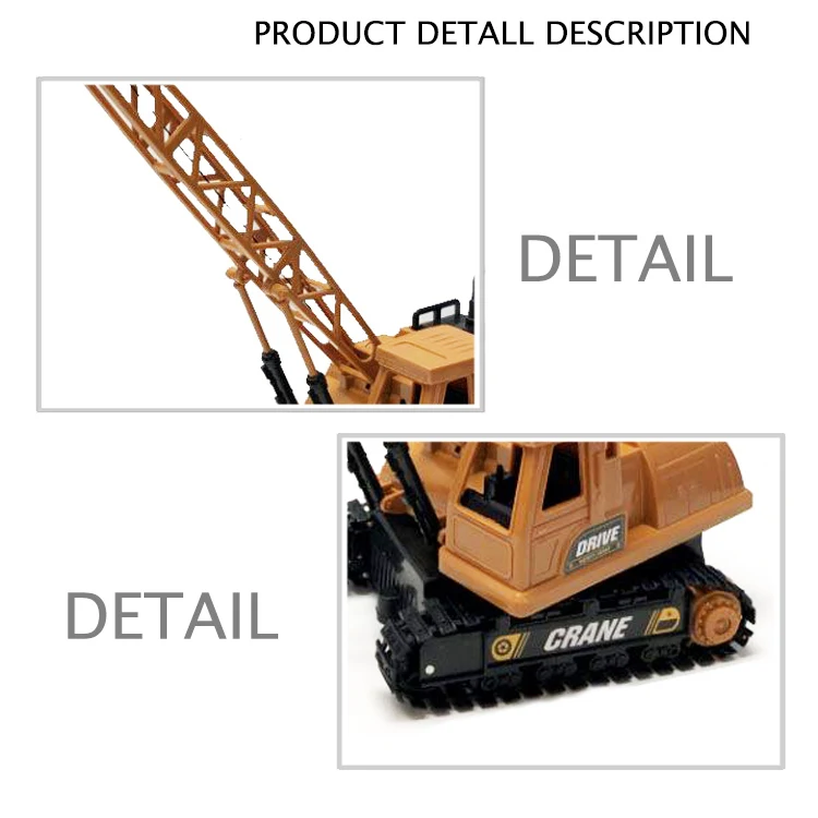 2.4G 6 Channels Crane Machine Toy Radio Control Engineering Trucks Toy Kid RC Toy Car