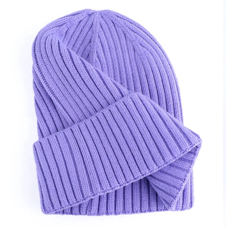 Qianzun Winter Hot Selling y2k Beanie Custom Logo Acrylic Knit Jacquard Beanie Hat Wholesale