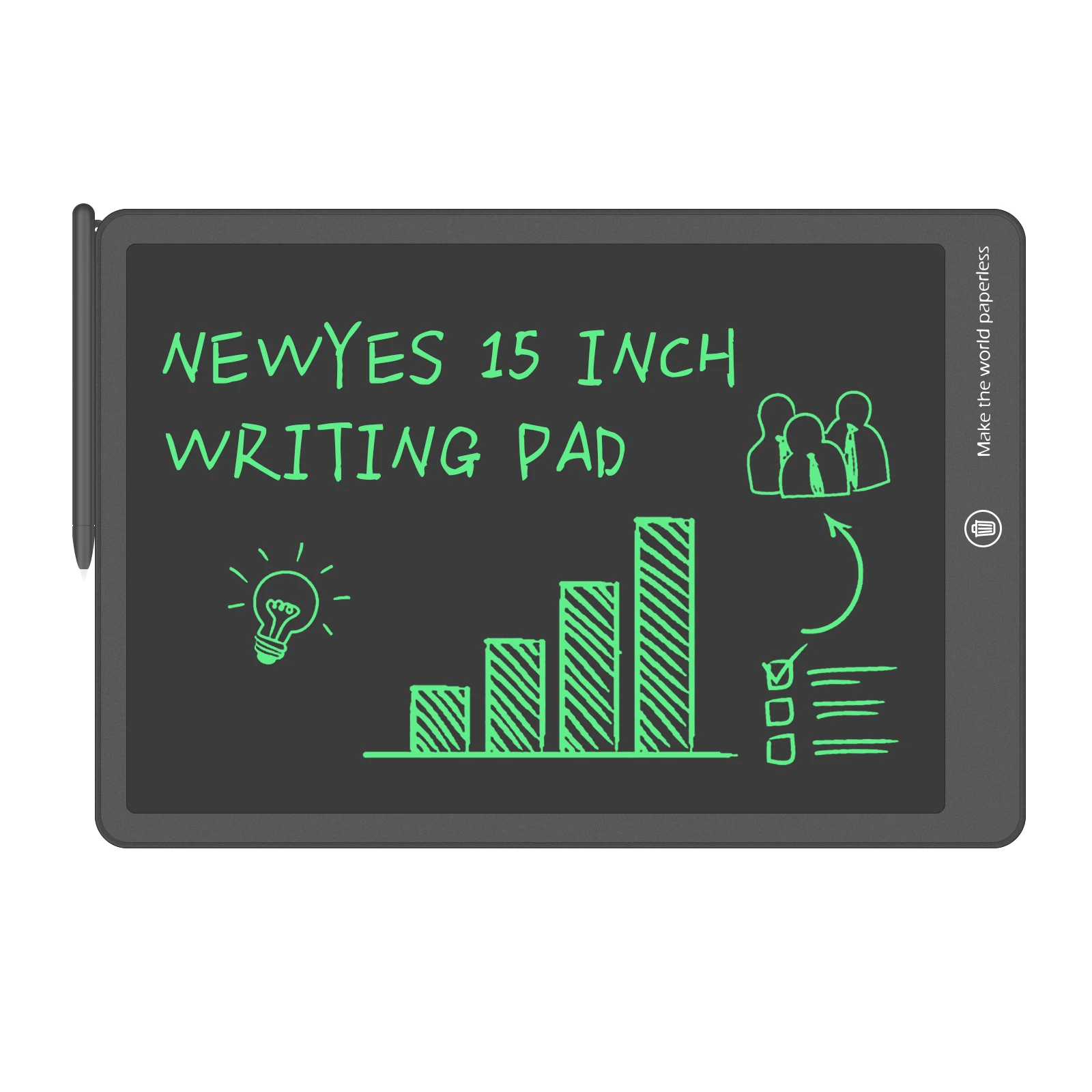 Custom 15 Inch Electronic Lcd Graphic Drawing Tablet E Ink Digital Smart Handwriting Erasable Memo Pad