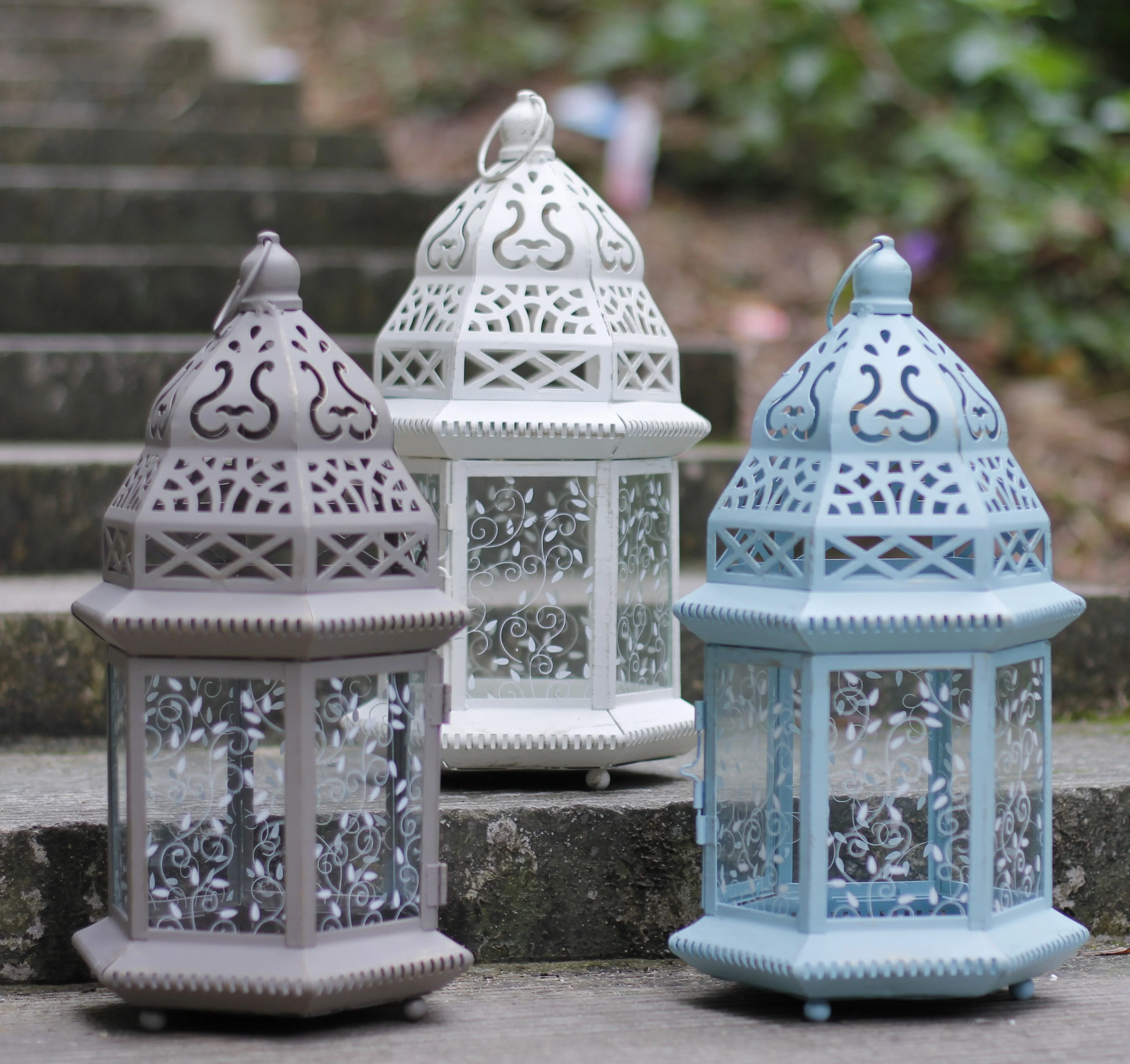 
Metal Candle Holder Cemetery Tealight Lantern Home Decoration Gifts Decor Contemporary 