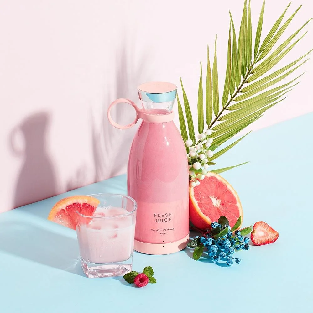 Madou Personal Portable Mini Fresh Juicer Blender USB Rechargeable Electric Portable Juicer