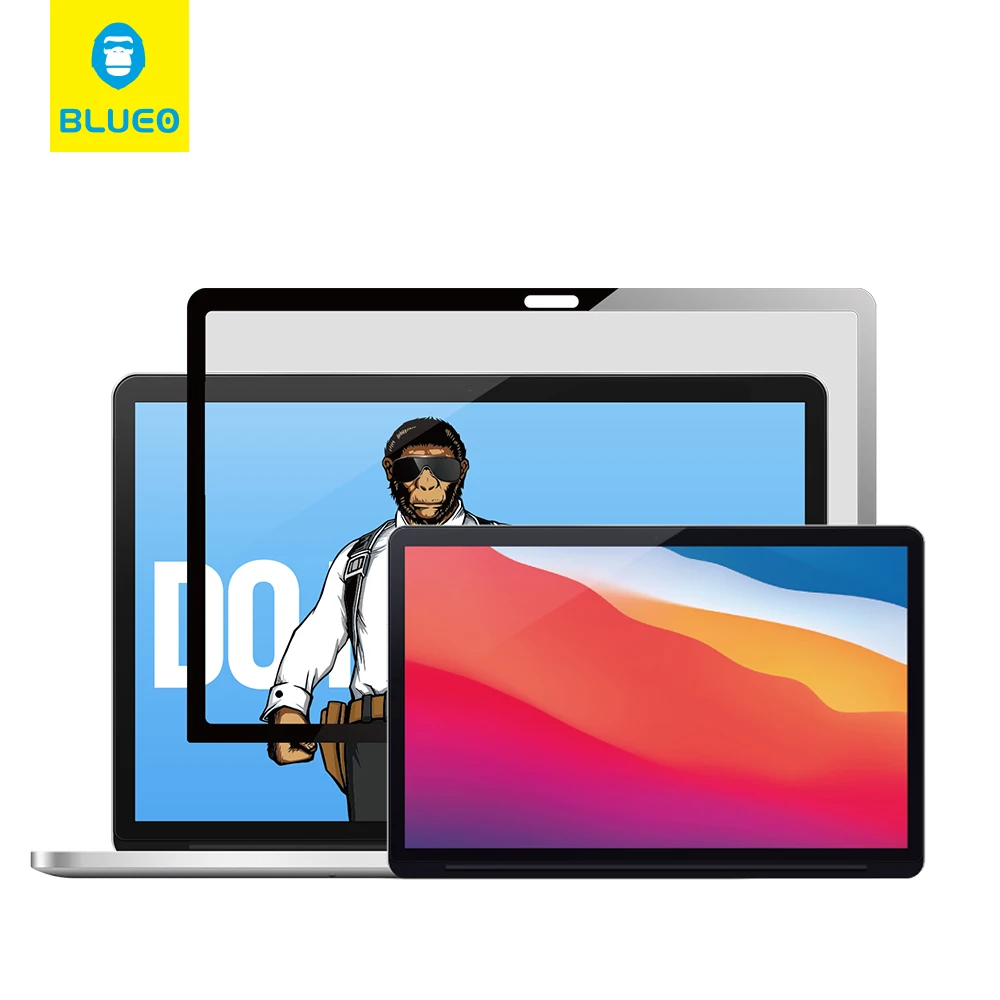 Blueo Anti-scratch Laptop Screen Protector Anti Spy Privacy PET Solf Film for Macbook Pro 16 inch 13 inch Mac book Air