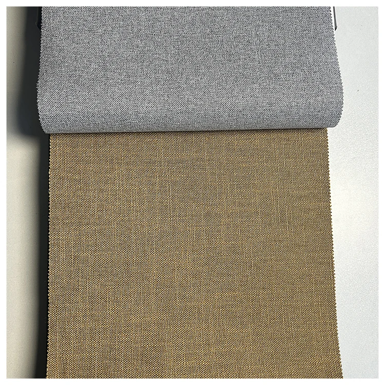 Luxury Linen 100% Shading Blackout Coated Hotel Curtain Fabrics Easy Care Curtain Materials China