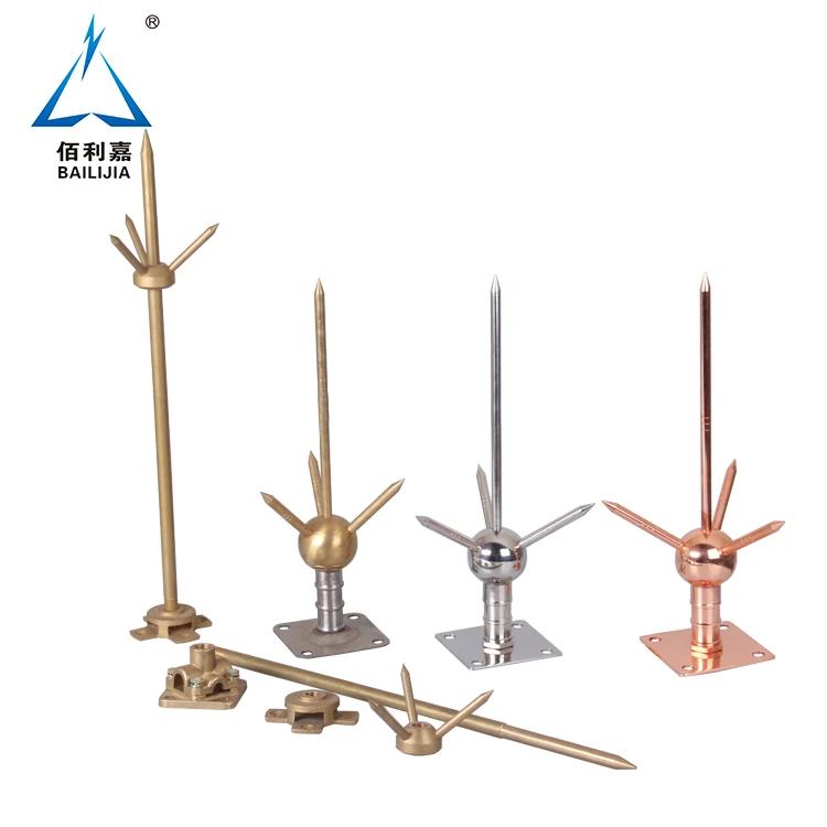 2022 ESE Lightning Protection Rod Manufacture Hot Selling Cheap 11/12 kv Lightning arrester Rod for Tower/Home/Building