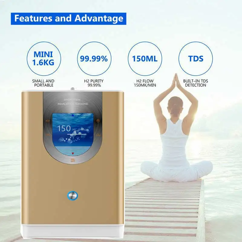 2022 most popular hydrogen generator price small size home use hydrogen inhaling machine 150/200ml
