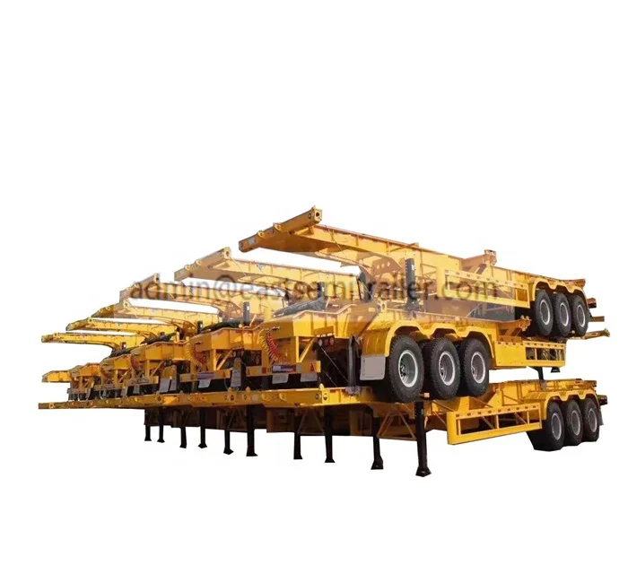 EAST 2/3/4  Axle Skeleton Container Chassis 20ft 40ft  Shipping Container Trailer