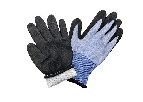 Level 5 21-Gauge Nylon/Spandex Knitted Line Micro-Foam Nitrile Coated Gloves Anti-Cut Anti-Slip Anti-Static Anti-Impact