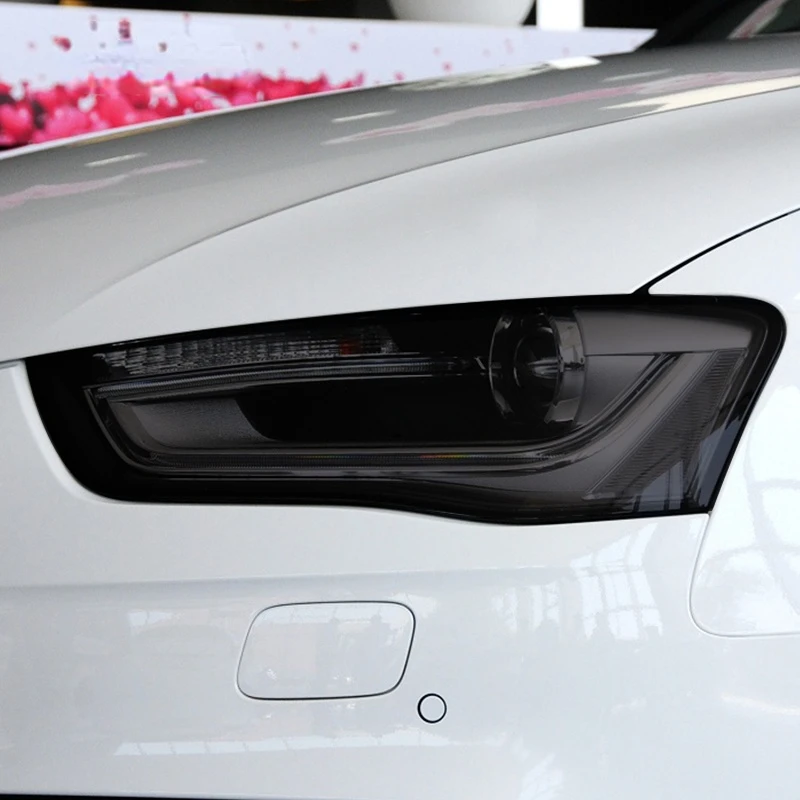 Removable High Glossy Auto Headlight Taillight Decal Lamp Protective Car Lamp  For Audi A4 B8 B9 8K 8W S4 RS4 Accessories 2 Pcs