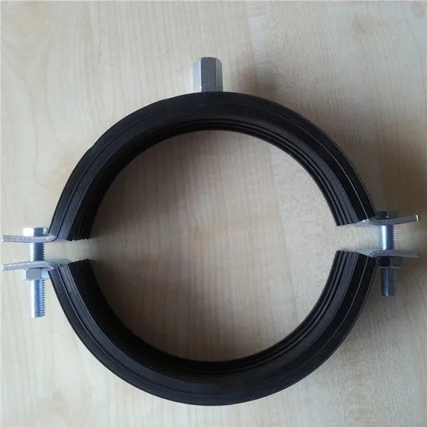 Manufacturer Adjustable Pipe Clamps Double Welded Nut Wall Mount