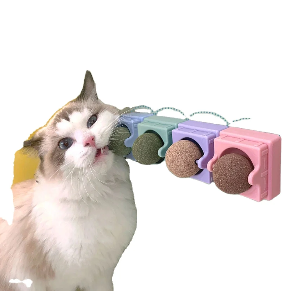 
New Cat Toys pet spins the catnip ball Cat Toy Interactive Ball factory direct sale 