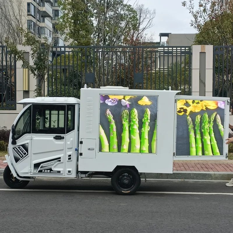 Outdoor Digital Billboard tricycle with Led Display mobile advertising tricycle Led billboard tricycle