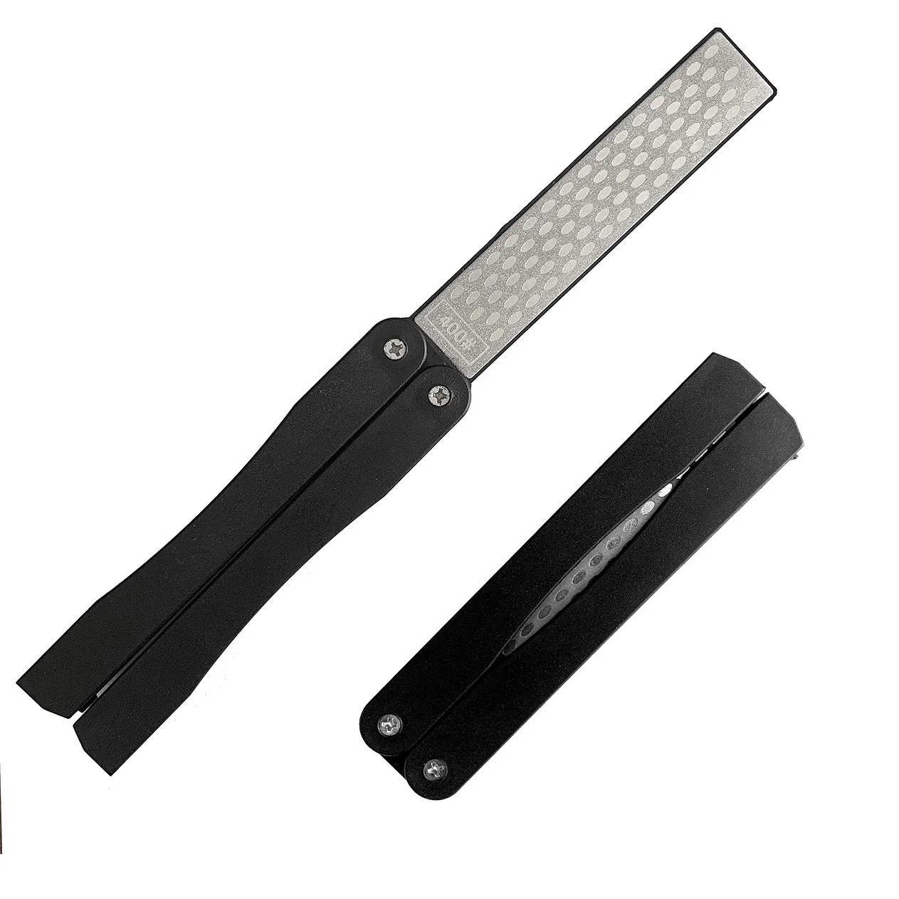 Карманная Алмазная ручная точилка/Двусторонняя точилка для ножей и инструментов/маленькая точилка для ножей для использования на открытом воздухе