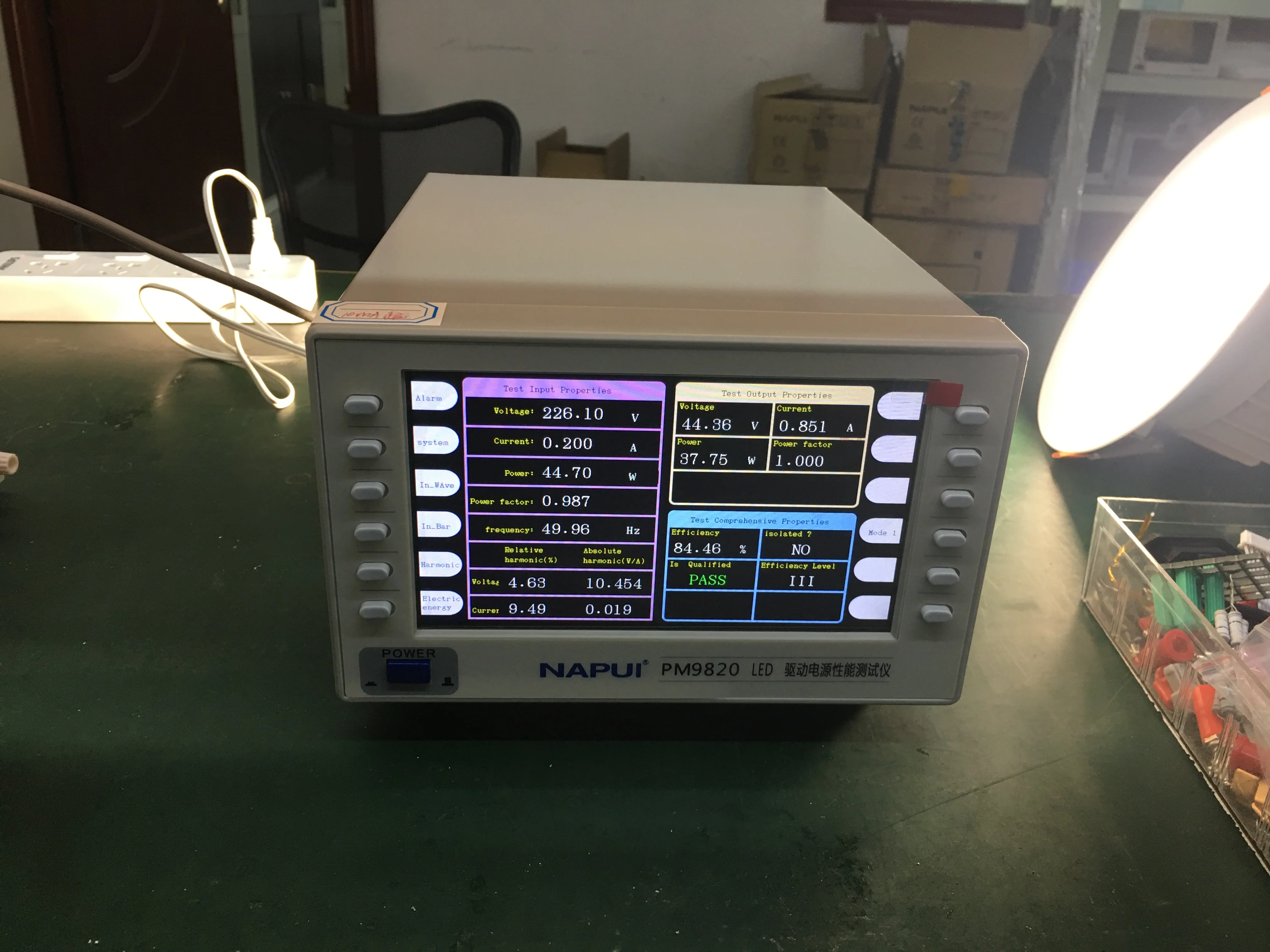 Manufacturer cheap NAPUI PM9820 LED Driver Current Tester with High Accuracy testing equipment