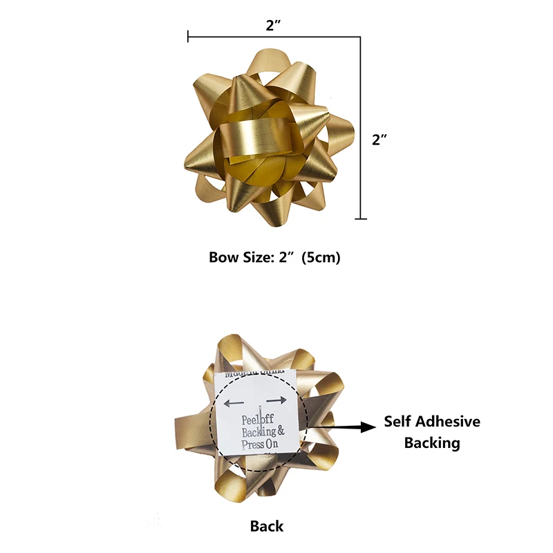 
Made in Vietnam Christmas Gift Packaging Pp Ribbon Gift Bow for Christmas Party Decoration 