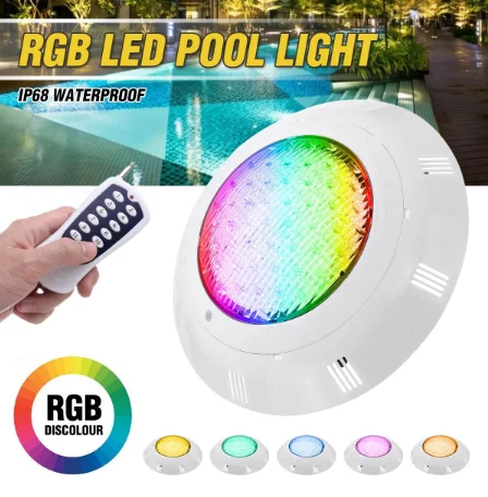 24W Underwater RGB light IP68 waterproof led lights for swimming pool