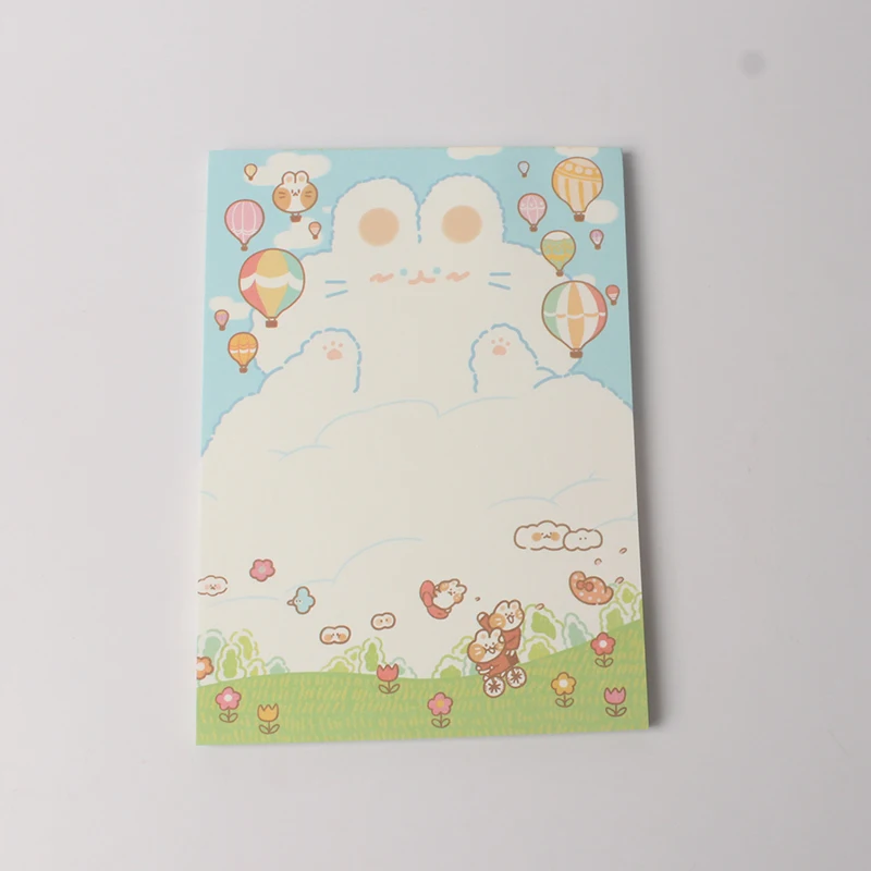 Wholesale custom logo printed mini cute stationery notepads memopad