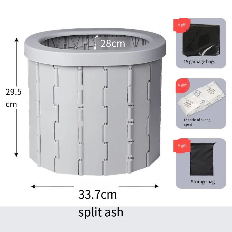 Современный Дизайн Открытый Кемпинг портативный пластиковый горшок цельный складной дорожный туалетный пол для легкой установки