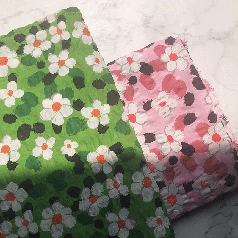 Newly designed cotton printed fabric for summer dress