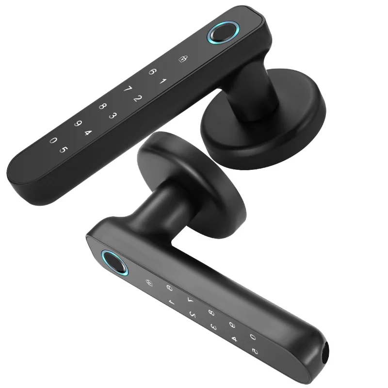 Smart Security Electronics Fingerprint Digital Wireless Key Finger print password code mini handle Lock Door