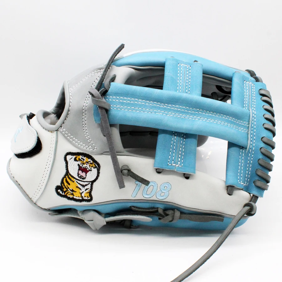 custom velcro wrist  baseball & softball kip leather baseball glove