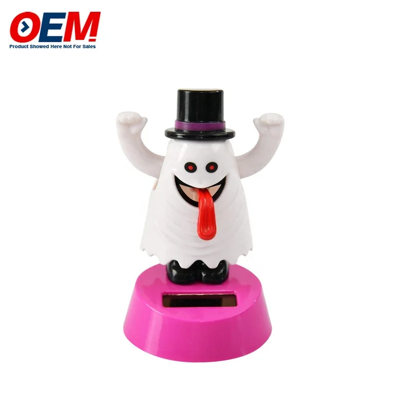 Custom Solar Powered Bobble Shaking Head Dancing Animal Toy Car Dash Board Decorations