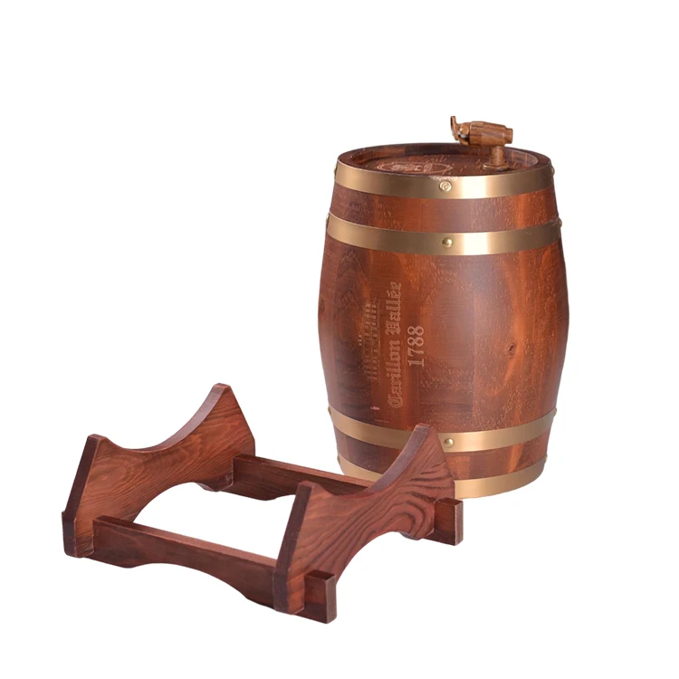 Factory Price High Quality Wholesale Custom Handmade Oak Or Pine Beer Barrel Natural Wooden Wine Barrel With Tap