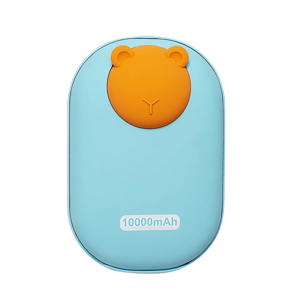 
10000mAh USB Rechargeable Electric Hand Warmer Double-Side Warmer /Portable Power Bank 