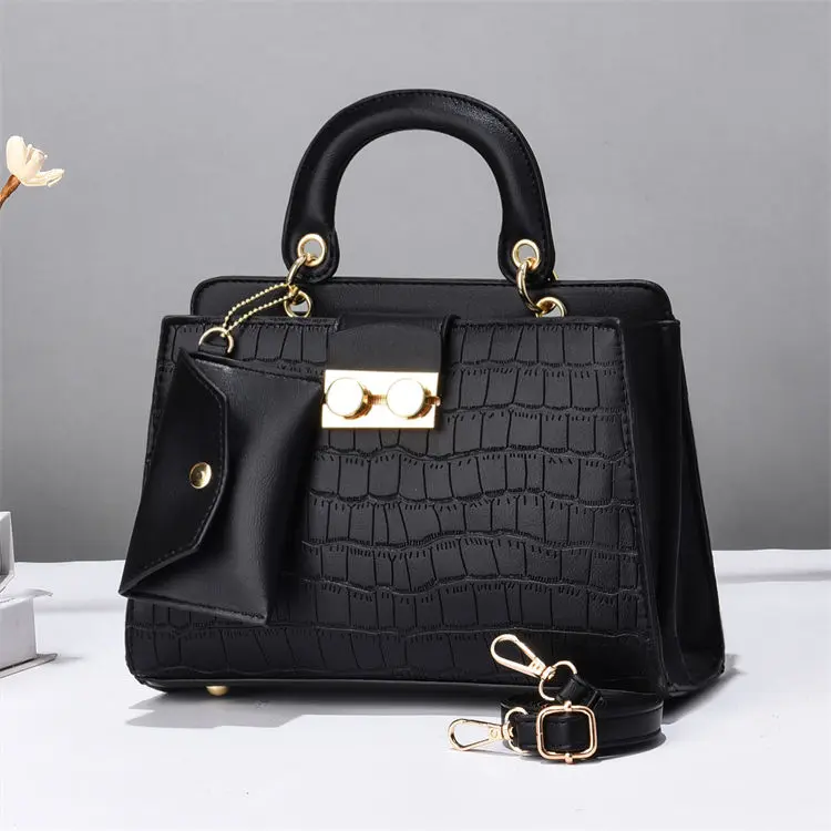 2023 Hot Sale Korean Luxury Medium Pu Leather Newest Fashion Ladies Handbag Top Handle