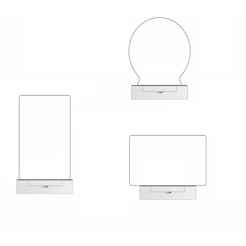 luminous Acrylic message board, Erasable acrylic writing board DIY LED memo message Luminous Note acrylic Writing board light