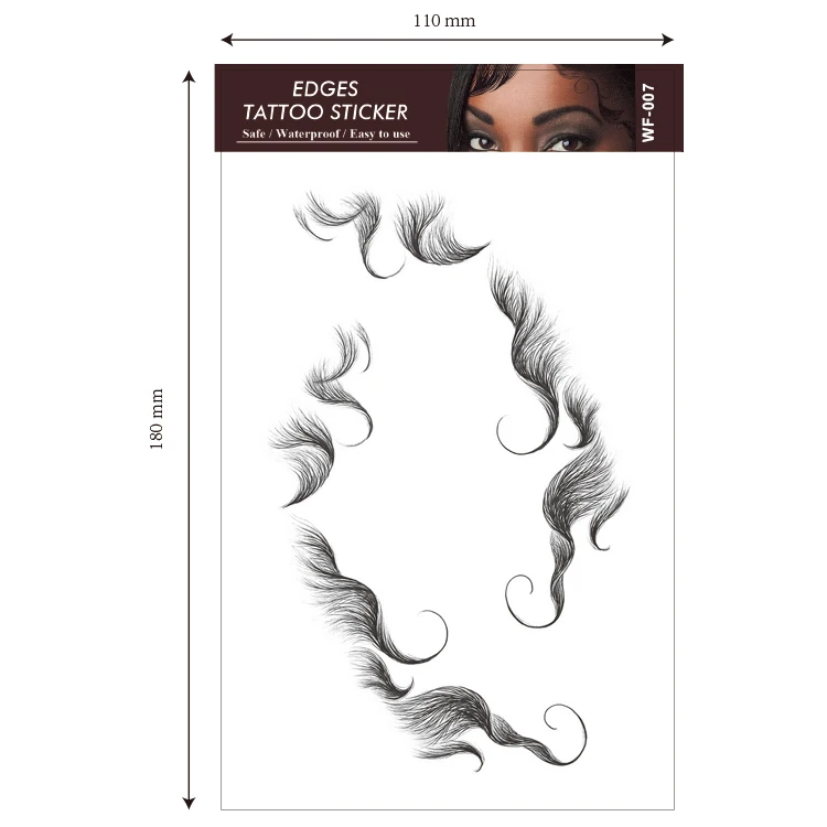 Baby Hair Tattoo Sticker Temporary Tattoo Baby Hair Edge