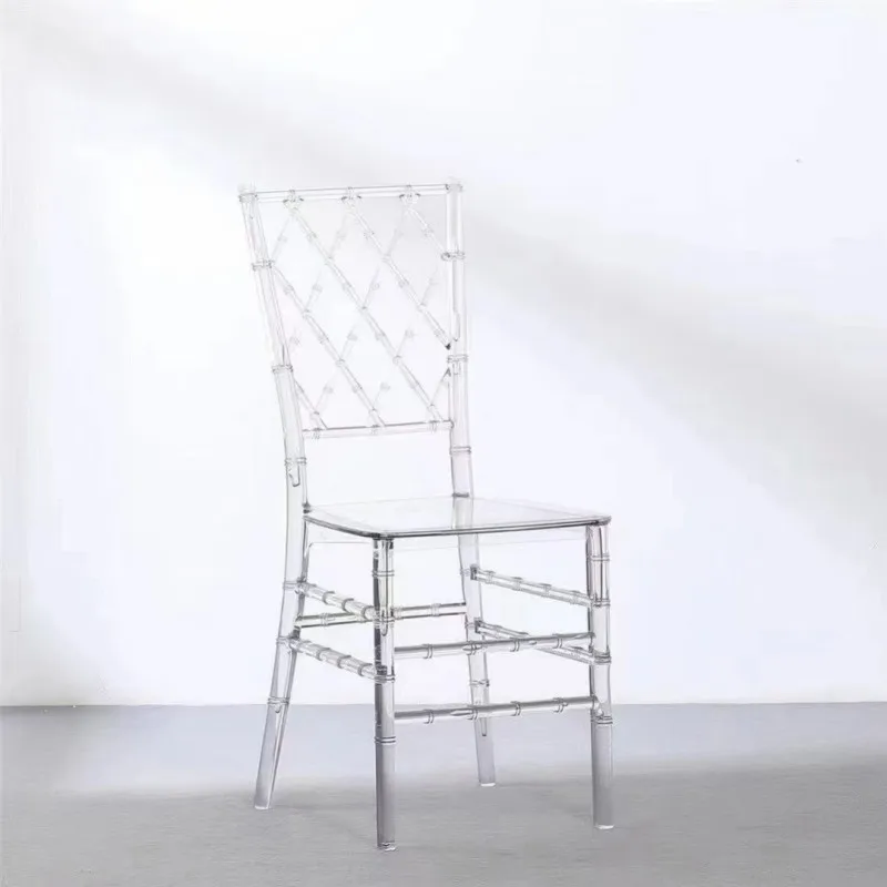 Unique plastic transparent knock down polycarbonate phoenix chair for wedding events banquet