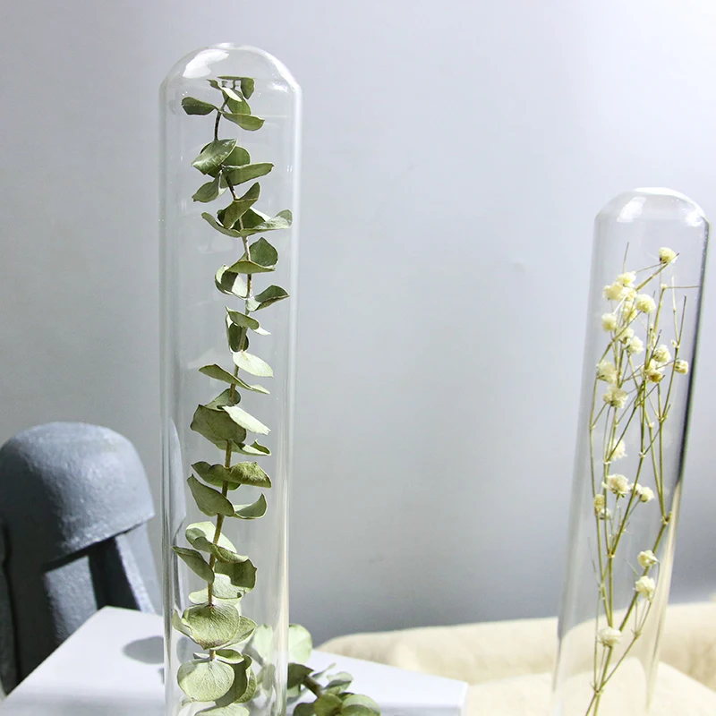 wholesale handmade preserved decorative test tube dried flower in bottle