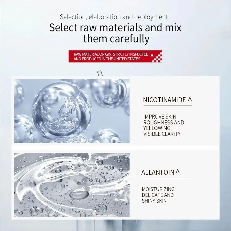 SADOER ZOO.SON Hydrating Facial Serum with Nicotinamide Pore Refining Skin Care Essence for Whitening and Black Spot Removal