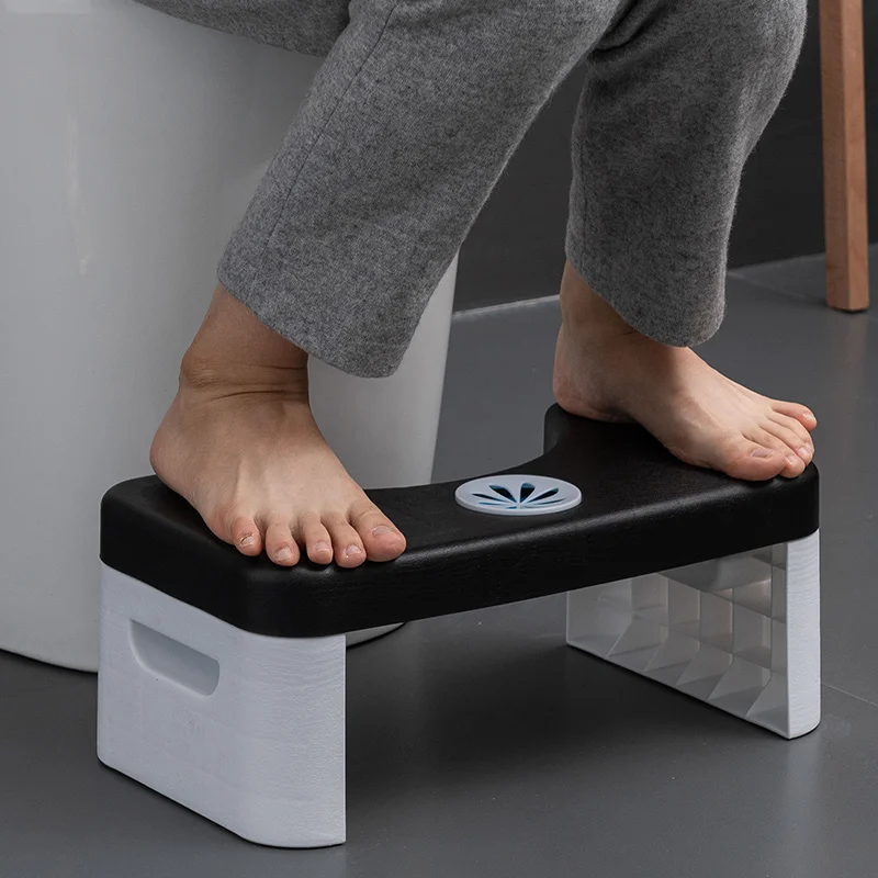 Plastic Folding Toilet Stool with air freshener Bathroom Foldable toilet Stool