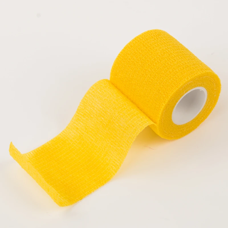 
medical usage self-adhesive bandage with different color good elastic bandage with non woven material 