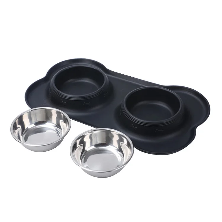 Easy to Clean Silicone Waterproof bowl Non-slip Pet Dog Cat Feeding Bowl Mat silicone pet feeding mat