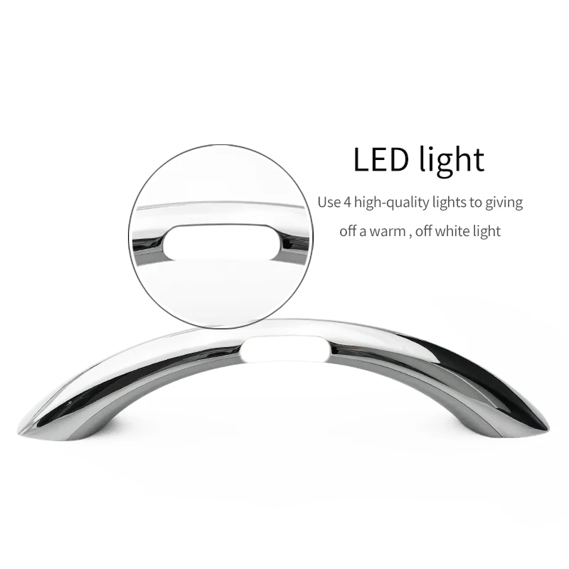 Door entry handles for RV motor home and caravan with LED